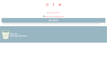 Tablet Screenshot of garciasgarbageremoval.com